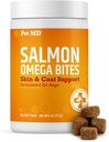 Lemmikki MD Lohi Omega puree koirille - iho- ja turkki täydentää Omega 3 & 6 koirille Plus DHA & EPA - edistää allergiaa ja kuiva iholle helpotusta - 60ct