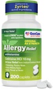 GenCare - Setiritsiini HCL 10 mg (200 Caplets) - 24 tunnin allergialääkkeet - non Drowsy Generic OTC Allergia Lääkkeet - Antihistamiini Aivastelulääkkeet, Runny Nenä ja kutina Silmät - Geneerinen Zyrtec