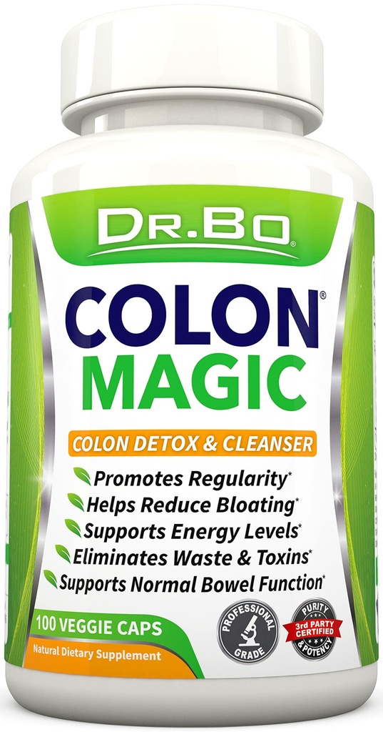 Colon Cleanse Detox Formula - Natural Bowel Cleanser pillereitä suoliston turvotus ja nopea ruoansulatus - Päivittäinen ummetus Relief täydentää Gut, vatsa, vatsa - naiset kasviperäisten paino Flush