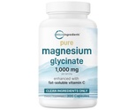 Puhdasta magnesium Glycinate 1000 mg, 300 kapselia ... 100% kelated for Max Imeytyminen... Tuki unelle, lihakselle, sydämelle ja hermostolle...