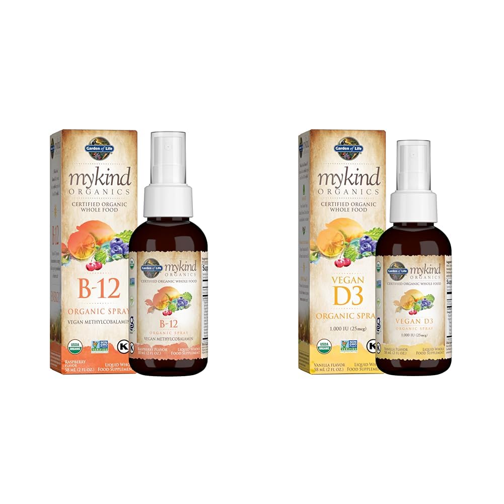Elämänpuutarha Orgaaniset aineet B12-vitamiini - Koko ruoka B-12 aineenvaihduntaa ja energiaa & D3-vitamiinia 1000 IU per ruisku