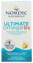Nordic Naturals Ultimate Omega-D3, Lemon Flavor - 120 Soft Gels - 1280 mg Omega-3 + 1000 IU D3-vitamiini - EPA & DHA - edistää aivoja, sydäntä ja immuuniterveyttä - 60 tarjoilua