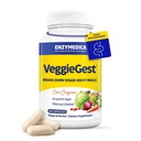 Enzymedica, VeggieGest, Dgestive Enzymes, Tukee satunnaisia kaasuja ja turvotusta korkeakuituisista aterioista, kasvisruokavalioista, Enzyme Blend for Dgestive Health, 60