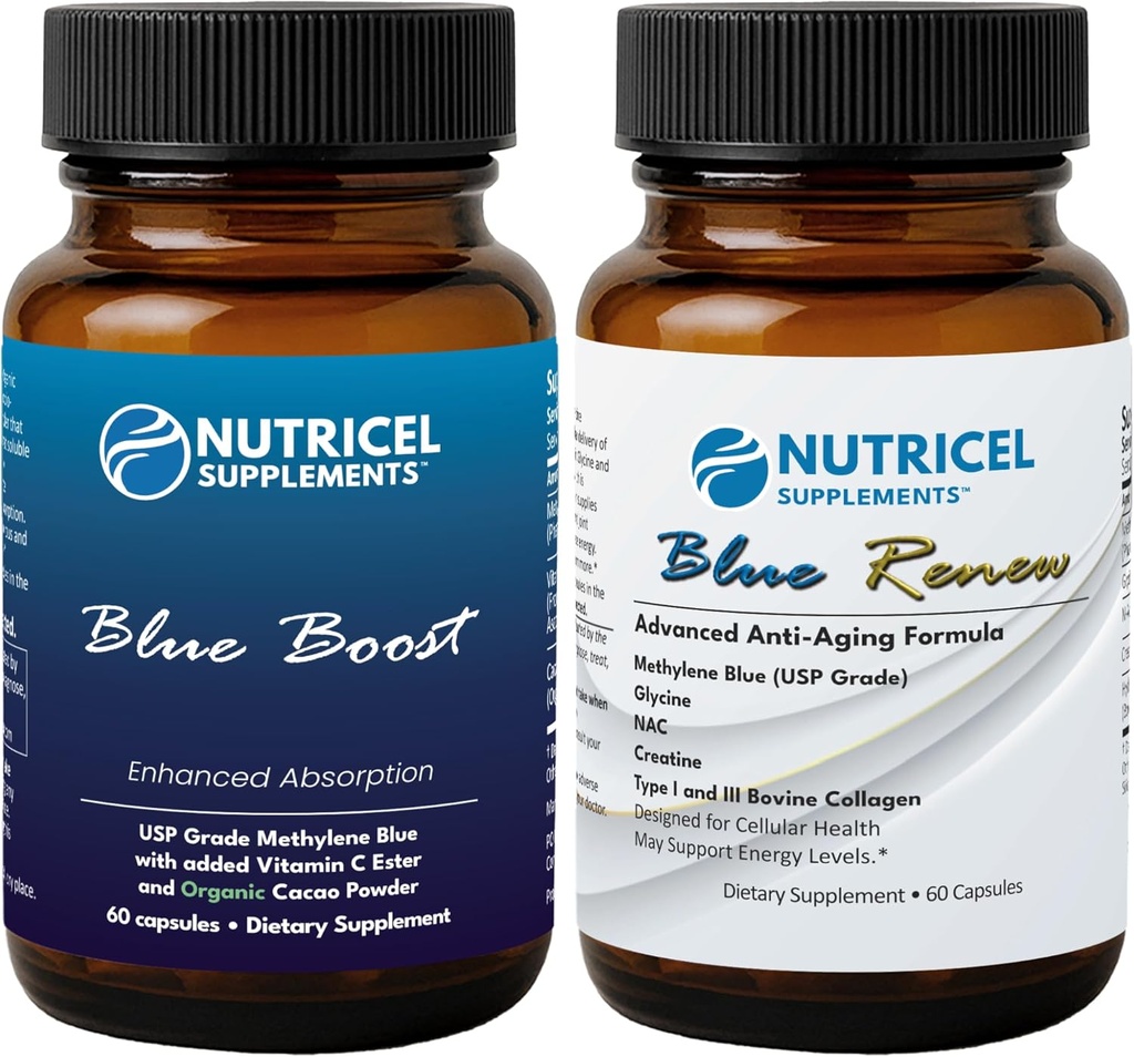 Nutricel Metyleeni Siniset kapselit - Boost and Renew (2 Product Bundle)