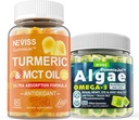 Sockerfri gurkmeja Curcumin 1000mg Supplement Gummies med Vegan Omega 3 Fylld Gummies 1000mg