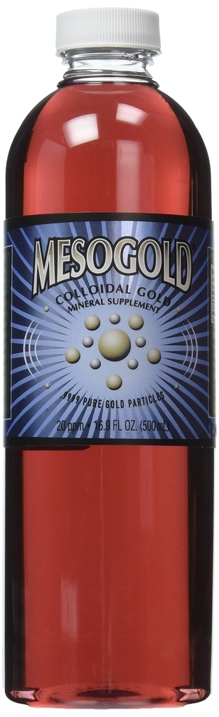 MesoGold® 20 ppm Kolloidinen kulta 500 ml/16,9 Oz