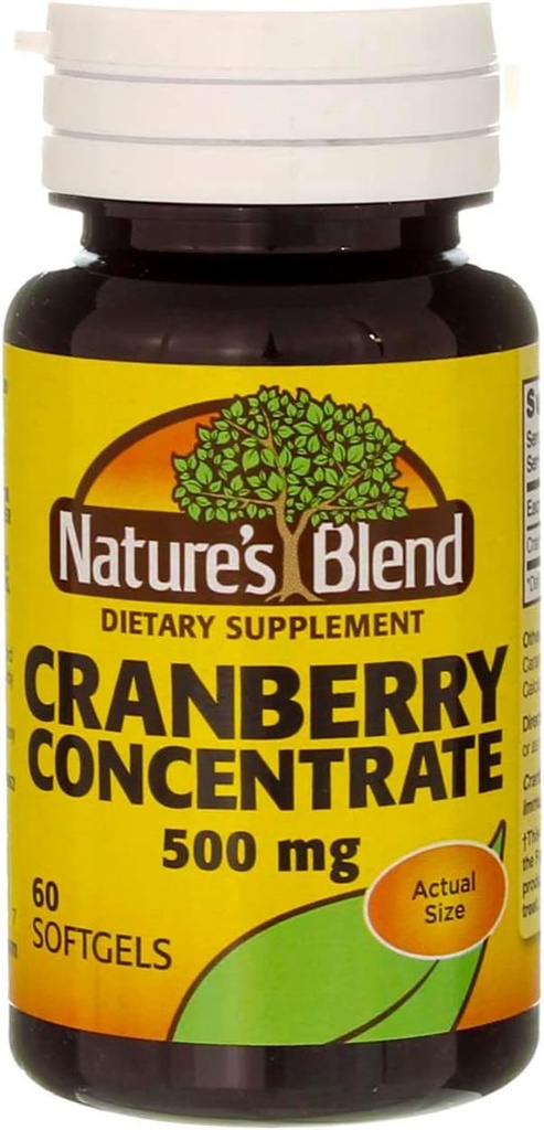 Nature's Blend Cranberry Concentrate 500 Mg 60 Softgels 6 kpl pakkaus