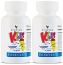 Ikuisesti Living - Lapset purut Multivitamiini - Rypäleen maku terveen kasvun ja kehityksen - Ei keinotekoisia makuja - 120 tablettia (paketti 2)