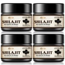 Shilajit Pure Himalayan Organic Shilajit Hartsi - 600 mg Maksimaalinen Potenssi Natural Organic Shilajit Hartsi 85+ Trace Minerals & Fulvic Acid for Energy, Immunosupport, 30 Grams (4 Pack)