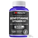 Benfotiamiini 600 mg Plus 20 mg B1-vitamiini ... 120 Kasviskapselit... Valmistettu USA: ssa... 3. puolue Testattu... Rasvaliukoinen Essential B1-vitamiini...
