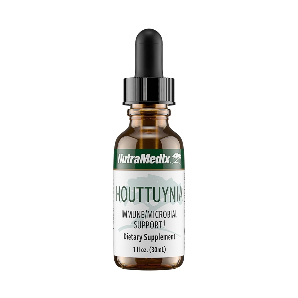 NutraMediax Houttuynia - Gastrointestinaalinen, immuunijärjestelmä ja mikrobit tuki Tincture - auttaa digestio, GI Health & Body Detox Cleanse - Plant-Baseed Liquid Drops (1 oz / 30 ml)