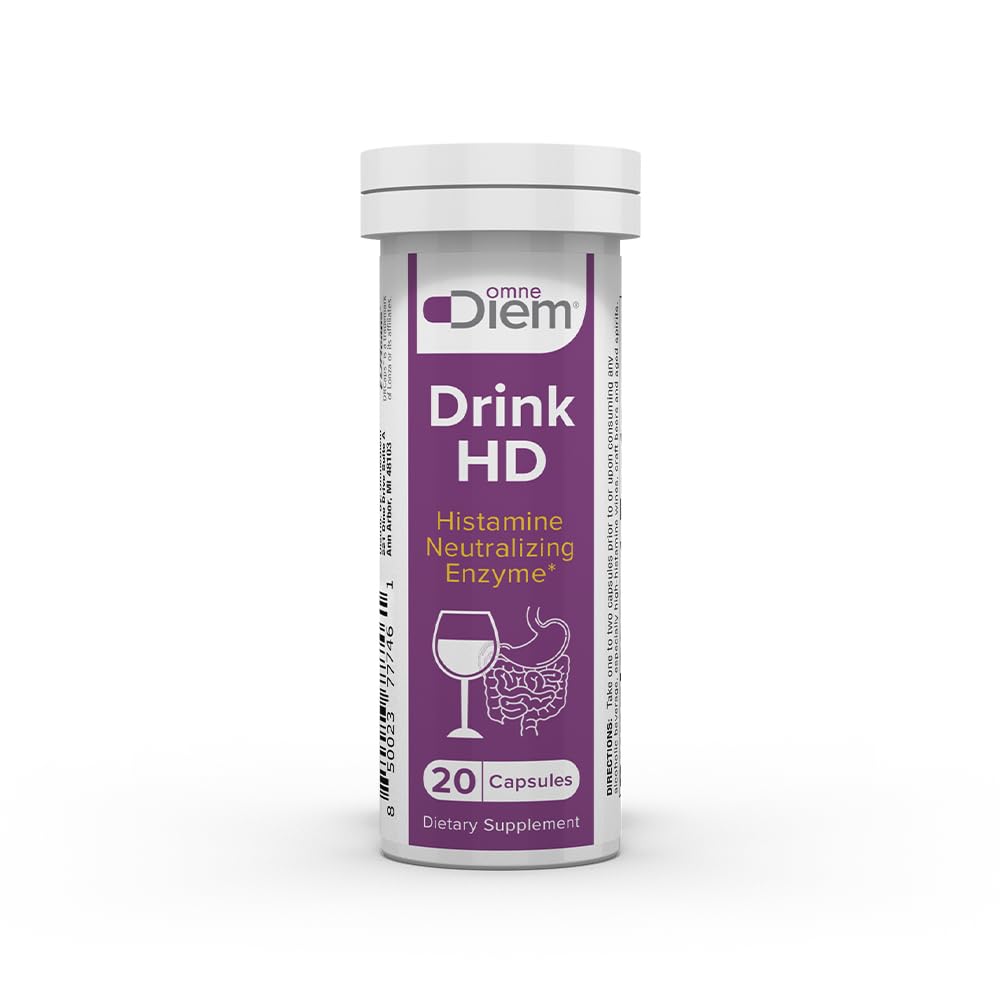 OmneDiem Drink HD Ravintolisä: Natural Histamine Neutralizing & Digesting Enzyme 