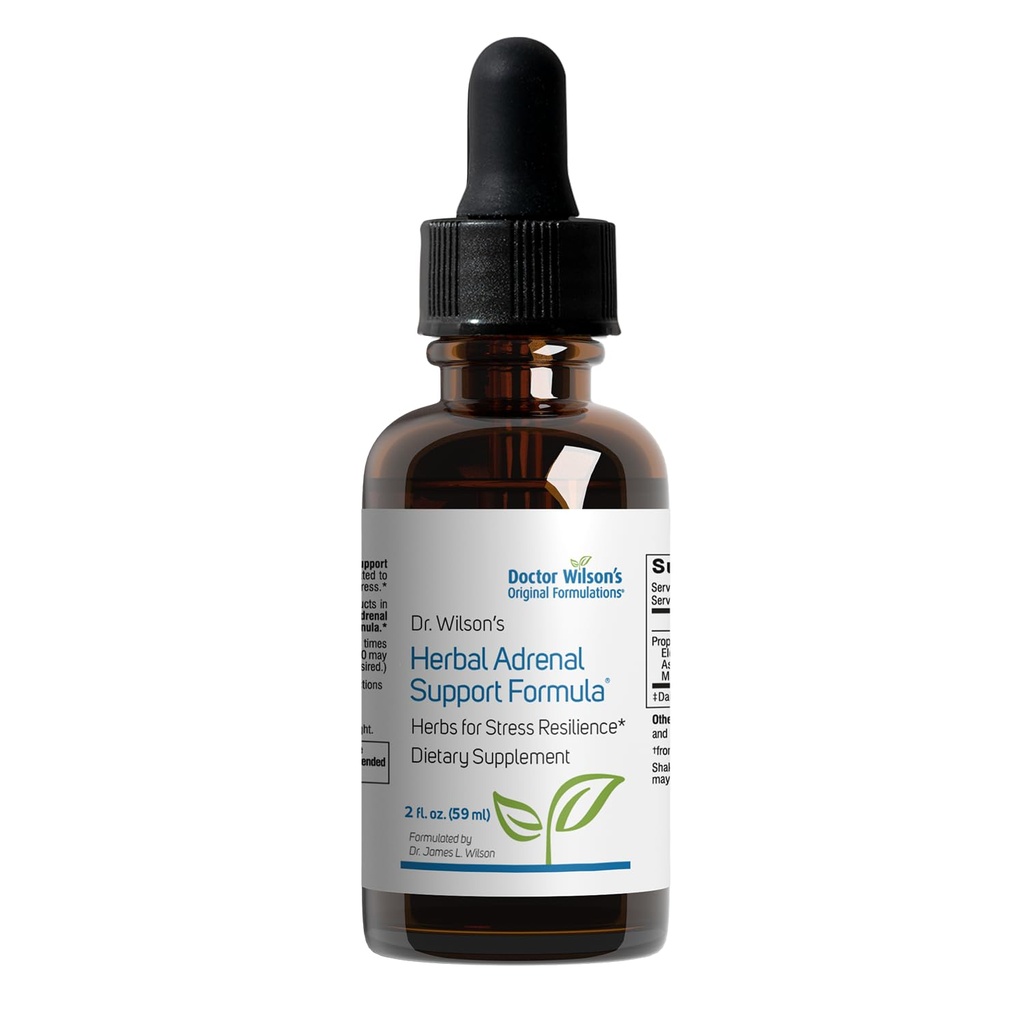 Dr. Wilsons Herbal Adrenal Support Formula adaptogena örter för daglig användning, sömn och energistöd 2 Ounces
