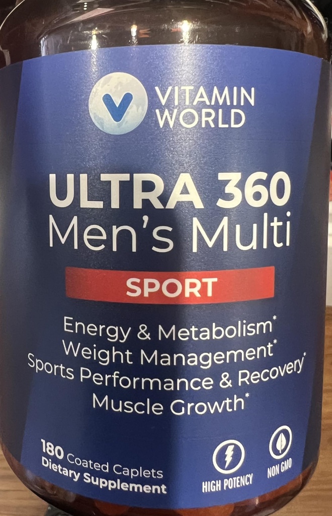 Vitamiini World Ultra 360 Miesten Multi Sport (180)