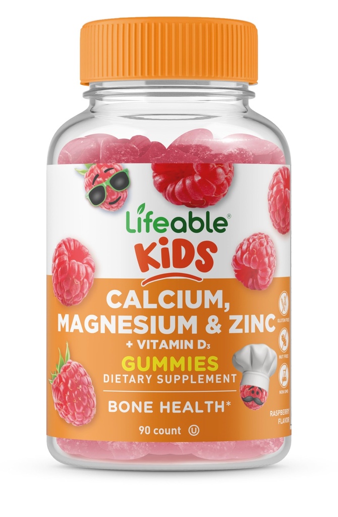 Elävät lapset Kalsium Magnesium Sinkki Gummies ... Kalsium D3-vitamiinilla...