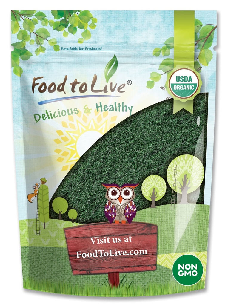 Ruoka elävään orgaaniseen Spirulina Powder, 1 punta ...