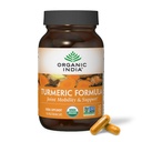 Organic INDIA Turmeeric Curcumin with Black Pepper - Organic Turmeeric Supplement and Curcumin Supplement, Turmeeric Kapselit, Joint Support & Immunomy System Support, Koko juuri, Trikatu - 90 kapselia