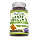 Pure Naturals Turmeric Curcumin with Bioperine 2250 mg Per Serving Supplement ... Kasviskapselit...