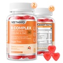 B Complex 50 Gummies , Methylated B Complex C-vitamiinin, Choline & Sinkki - Aktiivinen Methylated B-komplex energian, Methylated Support - Kaikki B-vitamiinit - B1,B2,B3,B5,B6,B7,B9,B12 - Sokeriton,120 Count