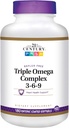 21st Century Dietary Supplement Triple Omega Complex 3-6-9 Enteric päällystetty Softgels, 180-Count pullot (pakkaus 2)