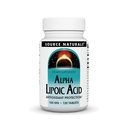 Source Naturals Alpha Lipoic Acid tukee terveellistä sokeriaineenvaihduntaa, maksan toiminta & energiantuotanto* - 100 mg - 120 tablettia