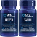Life Extension Super Ubiquinol CoQ10 med förbättrad Mitochondrial Support, Potent Heart Health & Cellular Energy Production Support,Ultra-absorbable, Gluten-Free,Non-GMO, 100 mg, 60 softgels (Pack of 2)