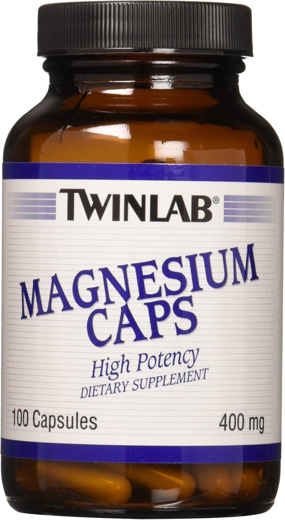 Twinlab - Magnesiumkapselit, 400 mg, 100 kapselia