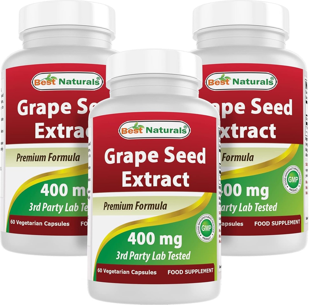Best Naturals Rypäleensiemenuute 400 mg 120 vcp (120 kpl)