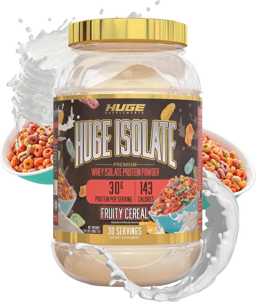 Valtavat lisäravinteet Isolate Protein Powder - 30g Protein Per Serving, Nopea Digesting, 14.5g Essential Amino Acids (30 Servings) (Fruity Vilja)