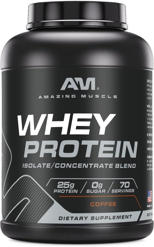 Amazing Muscle Whey Protein Isolate & Concentrate Blend ...