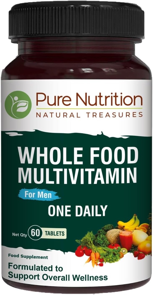 Puhdas ravitsemus Koko ruoka Multivitamiinit miehille 60 Tabs ...