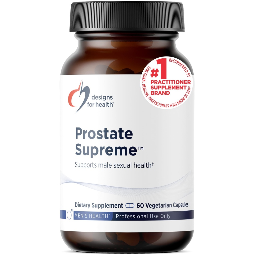Designs for Health Saw Palmetto Prostate Supplement for Men - Etuosan Supreme kanssa Saw Palmetto, DIM, Vitamiinit, Nokkonen, Sinkki + Chrysin - Ei-GMO, Soy Free (60 kapselia)