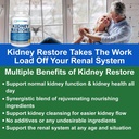 Kidney Cleanse Detox & Repair - Formulerad av Kidney Health Expert Living w / Transplant - US Made Kidneys Support Supplement, Detox & Flush - Renal Vitamins 120 kapslar