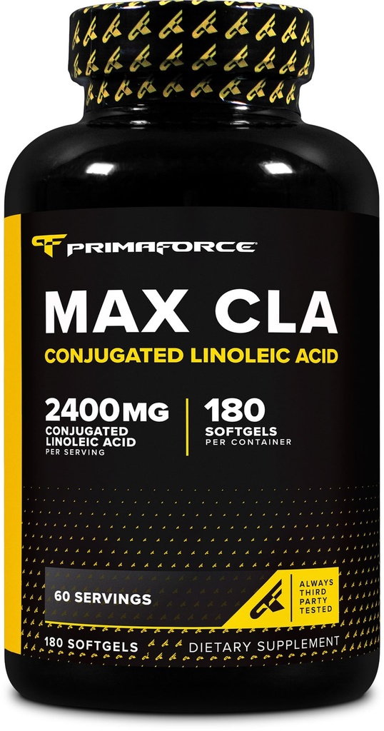 Primaforce CLA 2400 mg per Serving (180 softgels) - Max CLA - miehille ja naisille, ei stimuloivia, GMO vapaa & gluteeniton