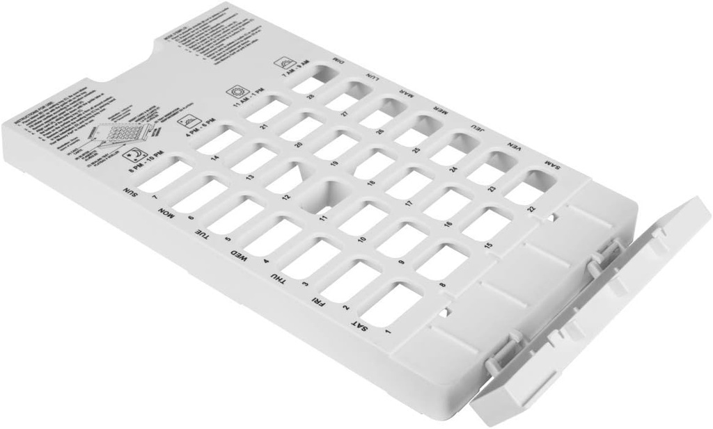 Ezy annos 28 päivän viikottainen annoskaukalo pillerille, lääkkeelle, vitamiinille, käyttö kylmän tiivisteen yksikön kanssa, 2XL