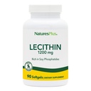 NaturesPlus Lecithin - 1200 mg, 90 Softgels - Rik i sojafosfatider - Glutenfri - 90 portioner