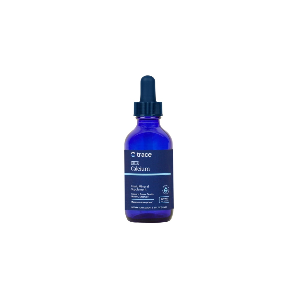 Trace Minerals Ionic Calcium - Support Bone Health & Strength - Calcium Supplement of Aid Dental & Hermo terveys - Tuki Mineral Imeytyminen & Bone Tiheys - 2 fl oz (noin 48 tarjoilua)