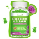 Milk Thistle Gummies aikuisille lapsille. Maksan Cleanse Detox korjaus Gummies, maito Thistle Extract täydentää maksan tukea digestiivinen antioksidantti, 60ct Apple Flavor