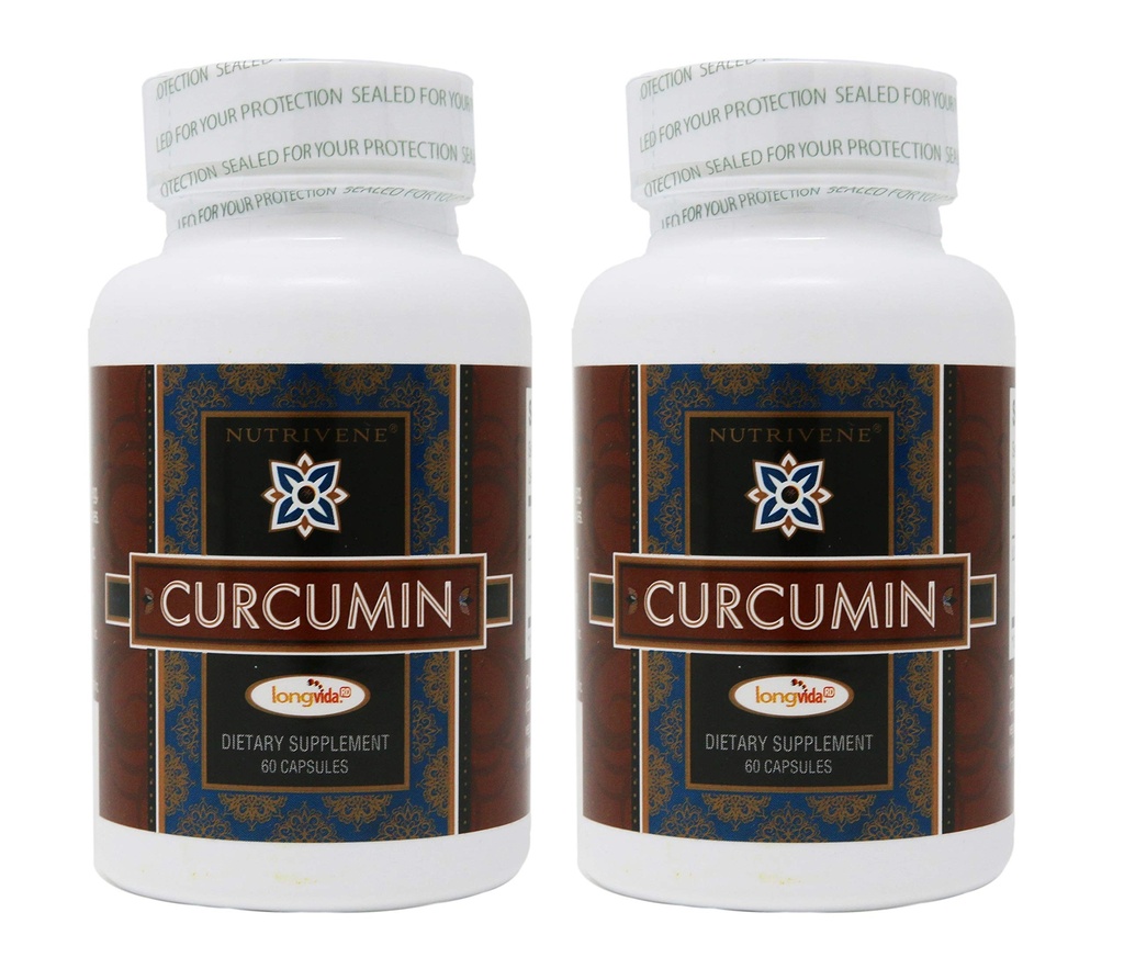 2-pakkaus Curcumin Longvida (500 mg, 60 kapselia)