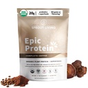 Sprout Living, Epic Protein, Plant Based Protein & Superfoods Powder, Complete Coffee 20 Grams Organic Protein Powder, Adaptogens, Sienet, Vegan, ei-GMO, Gluteenittomat (1 punta, 12 tarjoilua)