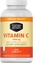 Berkley jensen 1000 mg Vitamin C Supplement (400 tabletter), Extra Strength Daily Immune Defense Support för män och kvinnor, socker och glutenfri askorbinsyra, ren