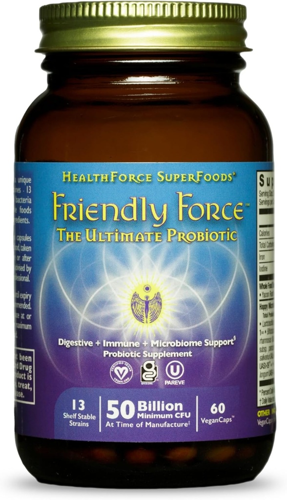 TERVEYSFORCE SUPERFOODS Friendly Force - kapselit - 60 vegan kapselia