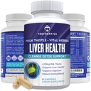 TRUTHENTICS Liver Health Supplement - Milk Thistle Liver Health Formula Artichoke Extract, Voikukka, Turmeeric, ja enemmän - Natural Detox tuki miehille & naisille - 60 kapselia