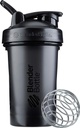 BlenderBottle Classic V2 Shaker Bottle Täydellinen Proteiini Shakes ja Pre Treout, 20-Ounce, musta
