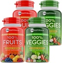 Hedelmät ja vihannekset täydentää vitamiineja miesten ja naisten Super hedelmät ja kasvikset Kapselit tukea tasapainotettu ravitsemus ja energiatasot Koko luonnollinen Super elintarvikkeet 180 Count (Pack of 4)