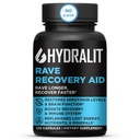 Rave Recovery Aid Vitamins After Party Relief Pills Music Festival Accessories Rave Essentials 5-HTP Supplement Electrolytes Hydration Better Mornings Serotonin Energy Hangover 120 kapslar