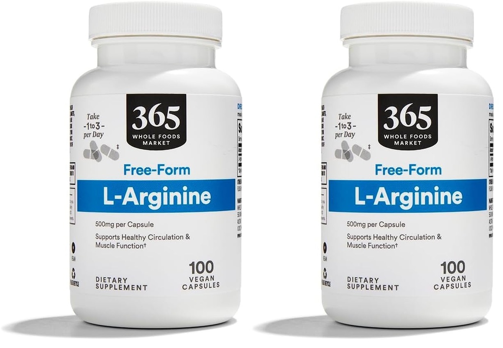 Koko ruokatori, L Arginiini 500Mg 100 kasviskapselit (Pakki 2)