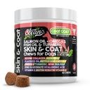 Lohiöljy Omega 3 Fish Oil for Dogs Ihon ja turkin täydentää ... Koira Collagen Aloe Vera Biotin Keratin Pellavansiemen Nettle Leaf Sea Kelp Hyaluronic Acid Brewers Hiivavitamiini A - Vuohi