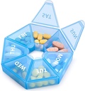 Viikoittain pilleri Organizer Suuri 7 päivän pillerilaatikko Järjestäjä Päivittäinen lääketiede Asia vitamiini kalaöljy pillereitä täydentää Niveltulehdus Ystävällisesti
