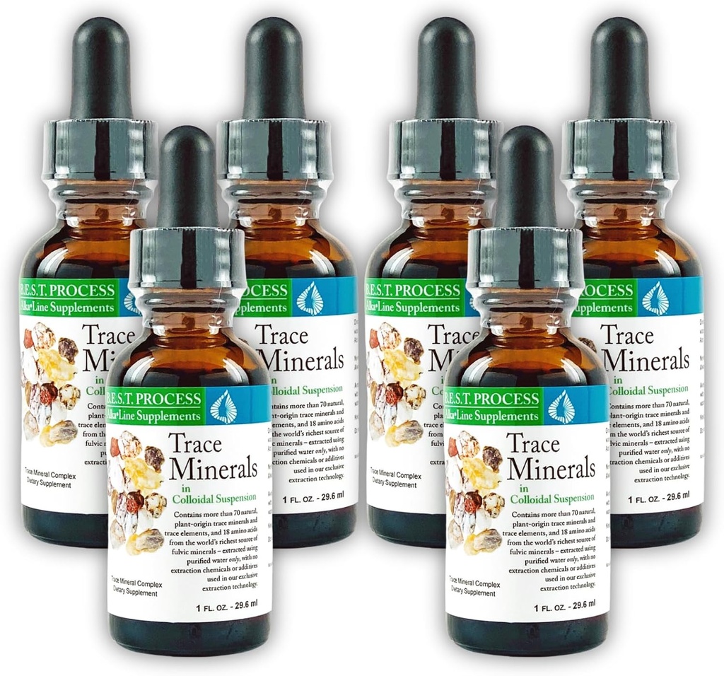 Morter Trace Minerals in Collodial Suspension (6 Pack) Morter HealthSystem Best Process Alkali ...